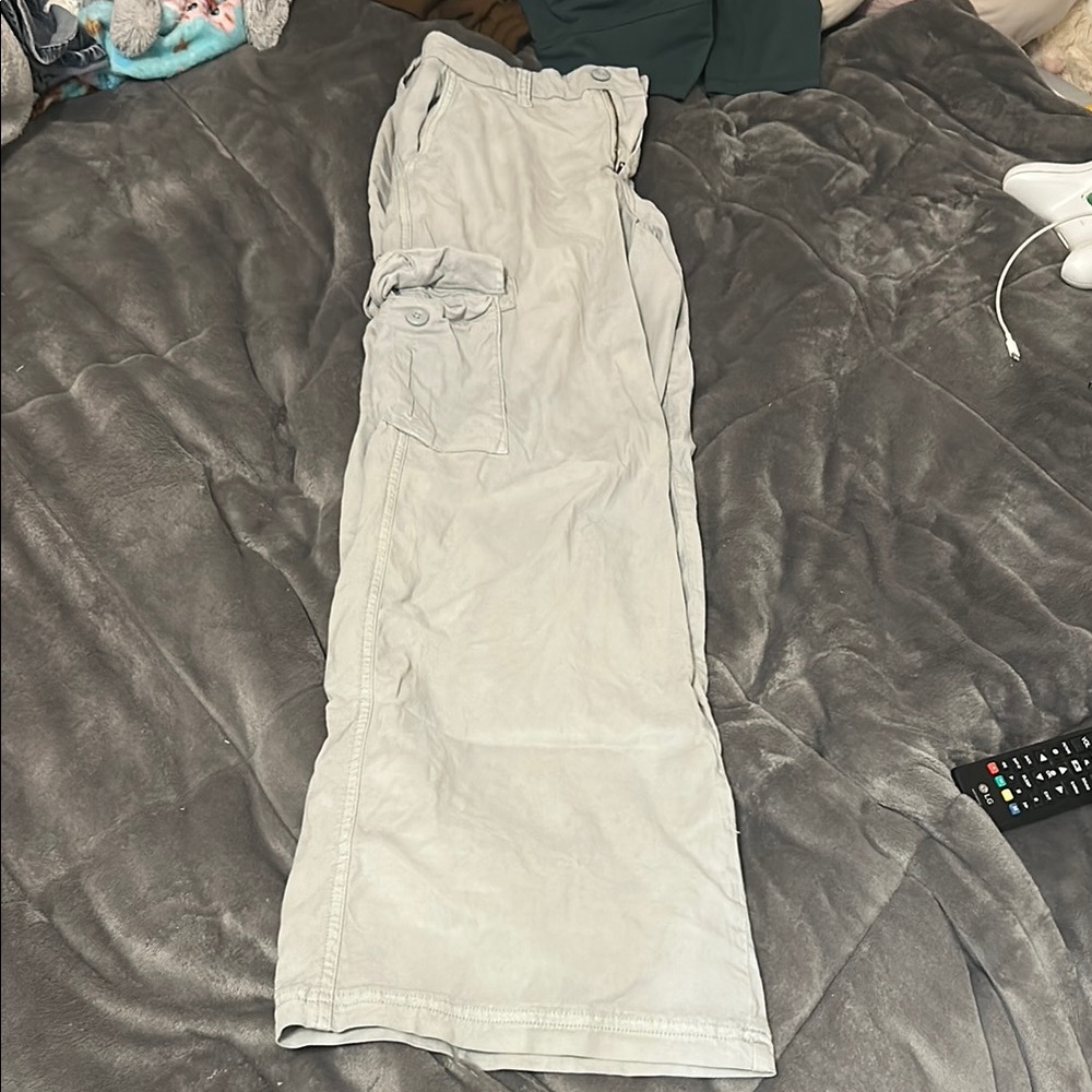 American Eagle Outfitters Gray Cargo Pants